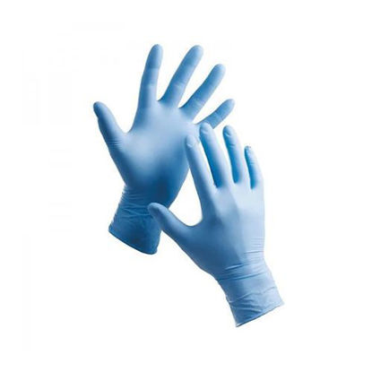 Фото СФ Софт Перчатки смотровые нитриловые нестерильные неопудренные синие размер 8-9 (L) №100